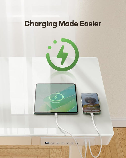 AerisRise 48" Glass Standing Workstation