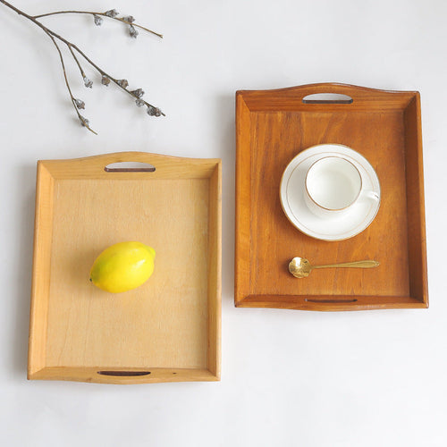 Havenwood Retro Stripe Wooden Storage Tray