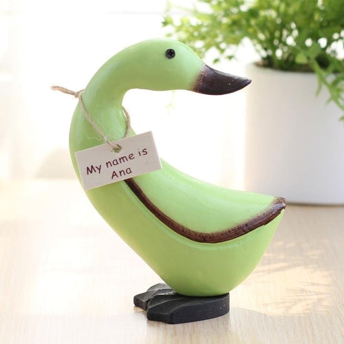 Wooden Duck Set – Hand-Carved Decorative Wooden Ducks