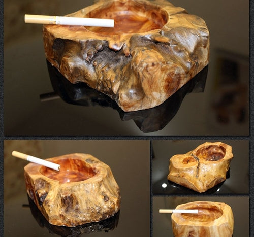 Handcrafted Natural Wood Root Ashtray