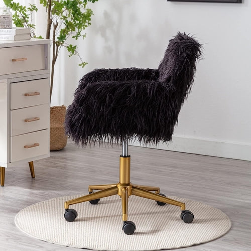 LumiFluff Swivel Vanity & Desk Chair