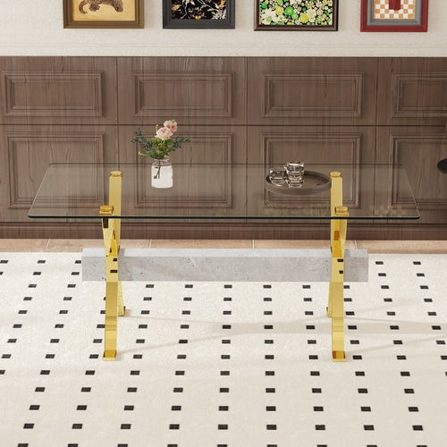 Aurelia Glass Dining Table