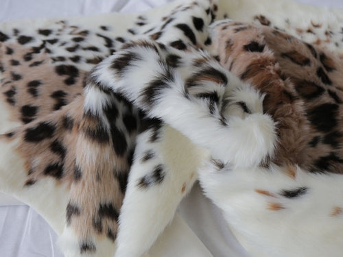 Leopard Print Faux Hide Area Rug