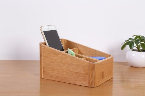 Aurea Bamboo Office Storage Caddy