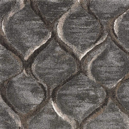 Charcoal Gray Contemporary Shag Area Rug