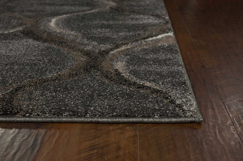 Charcoal Gray Contemporary Shag Area Rug
