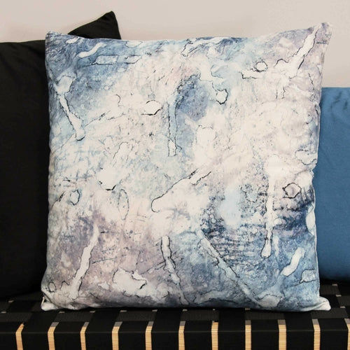 Abstract Watercolor Square Throw Pillow