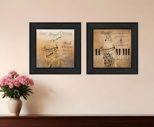 Music Quote Wall Art Set