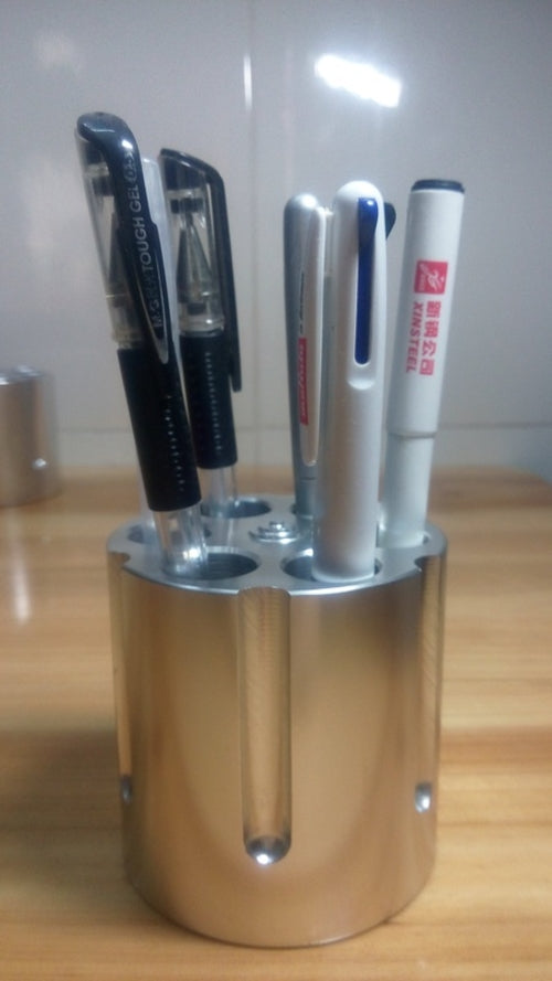 Revolver Chamber Aluminum Pen Holder
