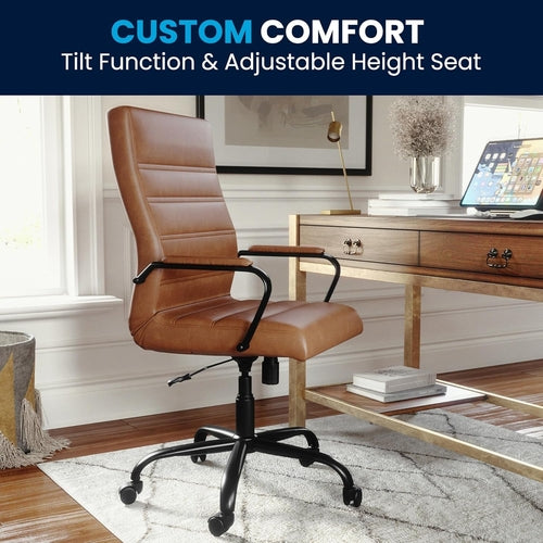 Whitney High-Back Leather Soft Executive Desk Chair