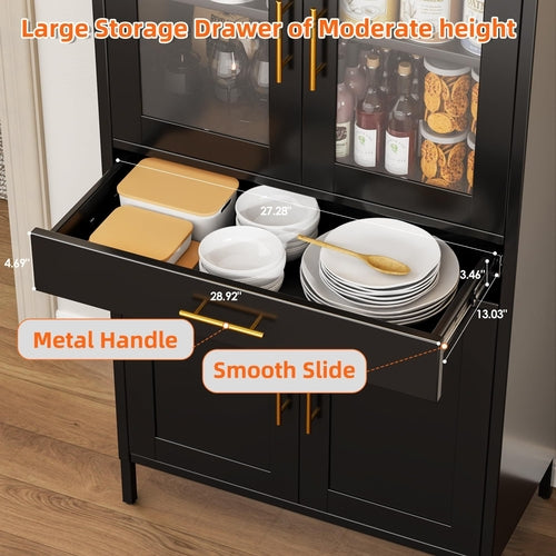 Tall Arched Display Cabinet