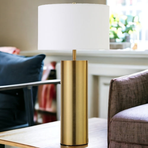 Solara Brass Table Lamp