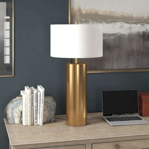 Solara Brass Table Lamp