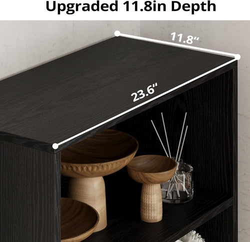 Industrial Bookshelf with Doors