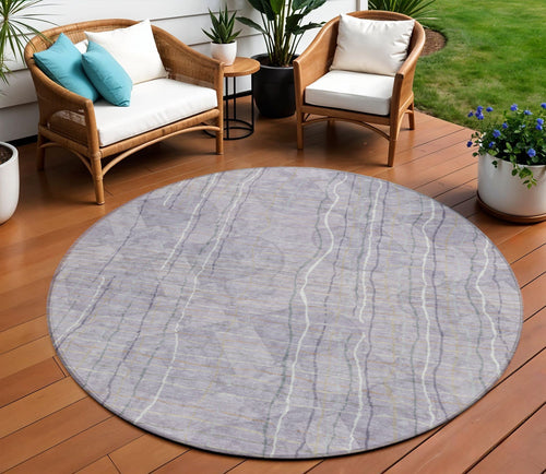Striped Washable Indoor/Outdoor Rug