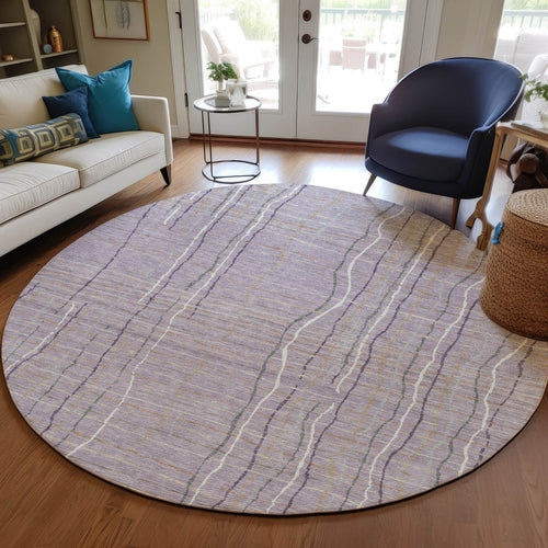 Striped Washable Indoor/Outdoor Rug