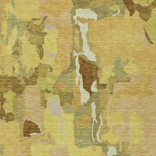 Abstract Washable Indoor/Outdoor Rug