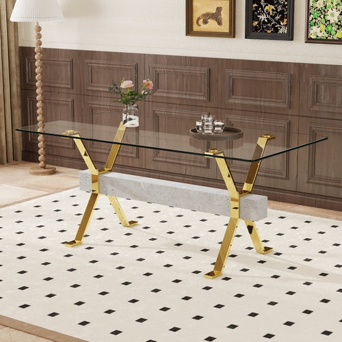 Aurelia Glass Dining Table