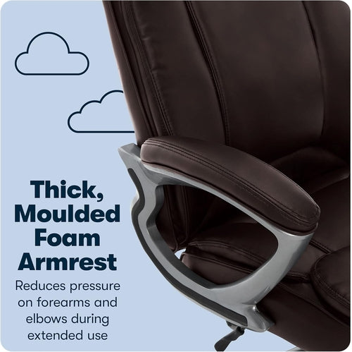 Fairbanks Grand Executive Chair — Big & Tall High-Back Leather Office Seat