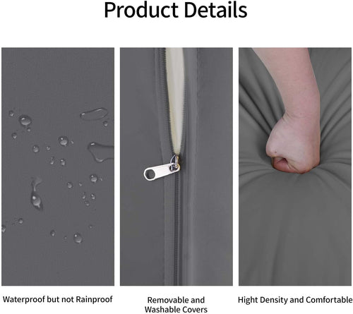 Versatile All-Weather Wicker Patio Sofa Set – Modular Outdoor Sectional with Cushions