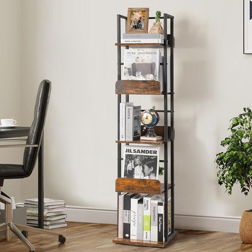 Rotating Corner Bookshelf