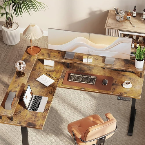 ApexRise 59" L-Shaped Electric Standing Desk