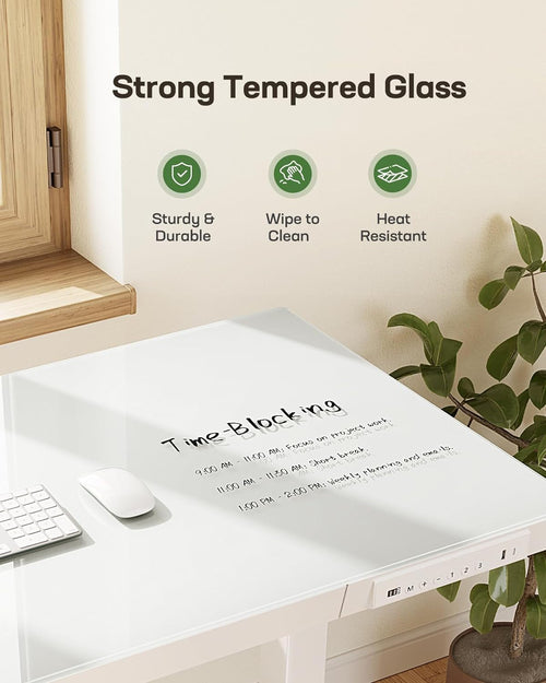 AerisRise 48" Glass Standing Workstation