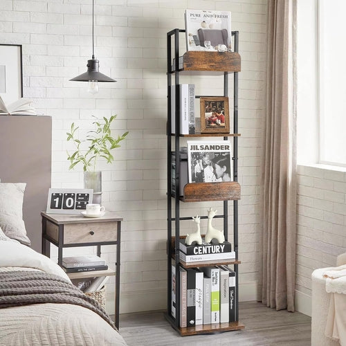 Rotating Corner Bookshelf