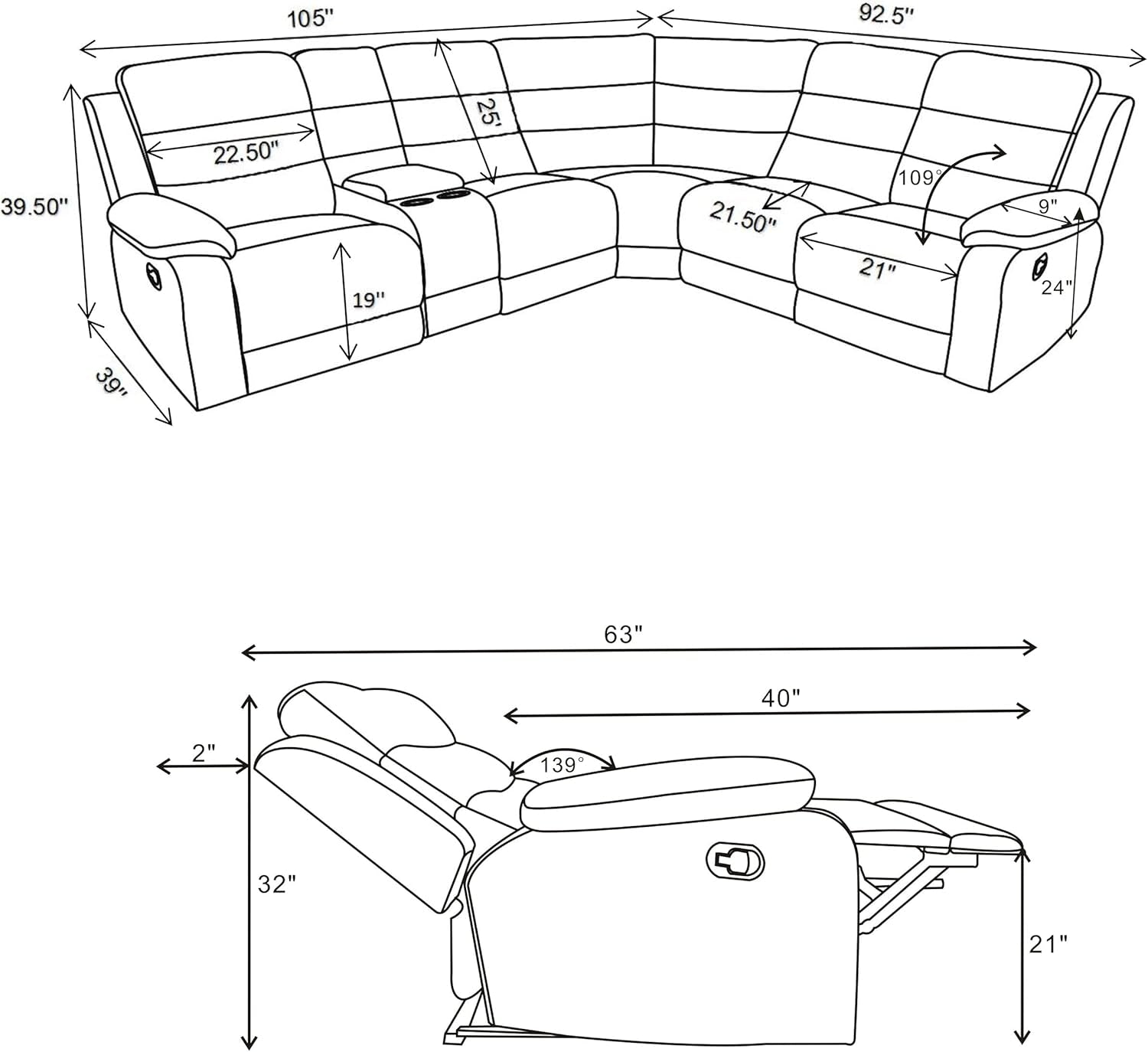 Winslow Motion Sectional Sofa