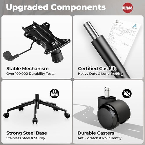 Form Luxe Ergonomic Leather Office Chair