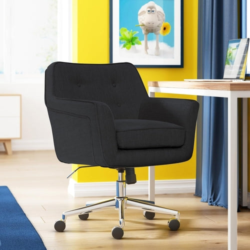 Mid-Century Memory Foam Office Chair