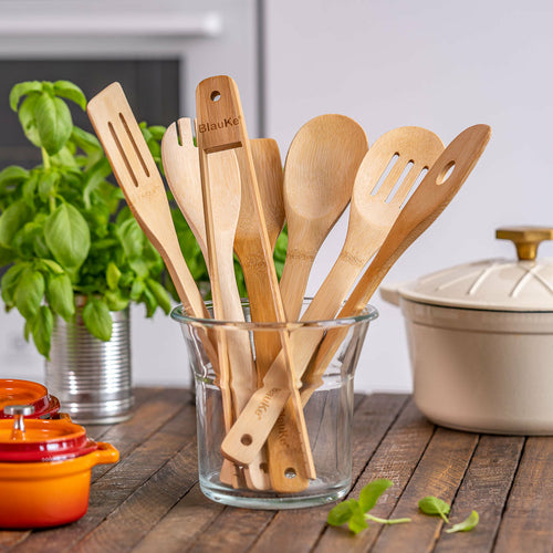 7-Piece Bamboo Kitchen Utensil Set