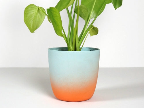 Sunset Horizon Porcelain Flowerpot
