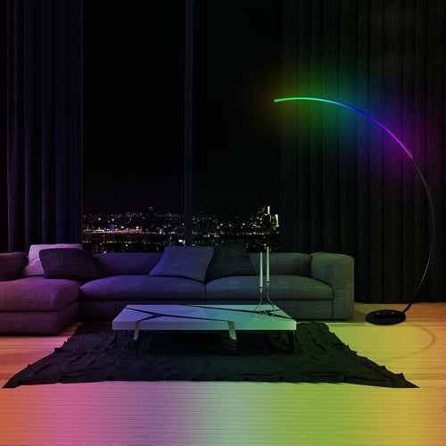 RGB Color-Changing Corner Floor Lamp with Remote