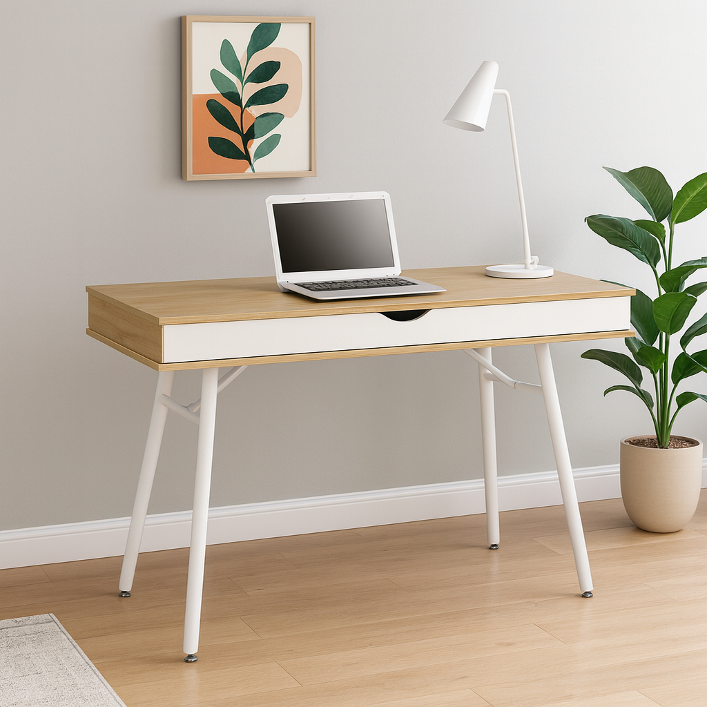 Solivita Pine Workstation Desk