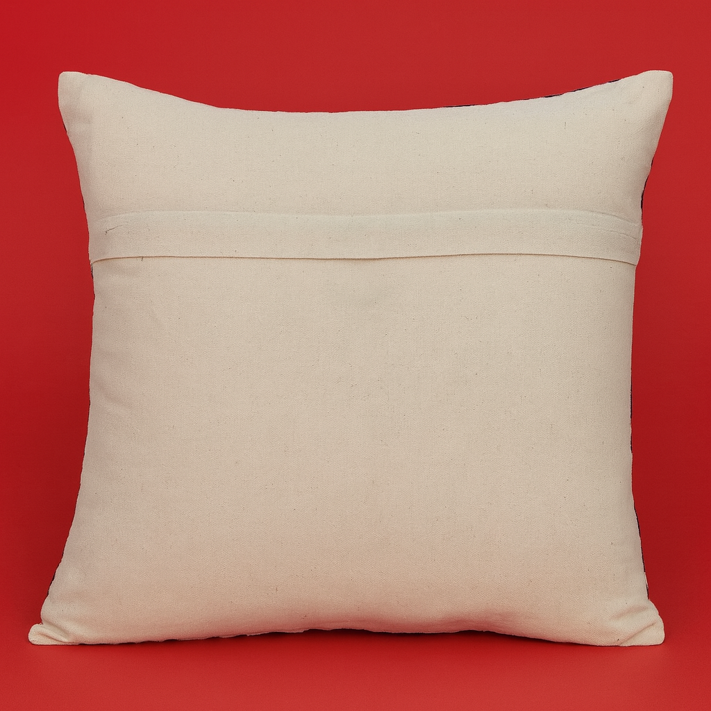 Black and White Abstract Velvet Throw Pillow