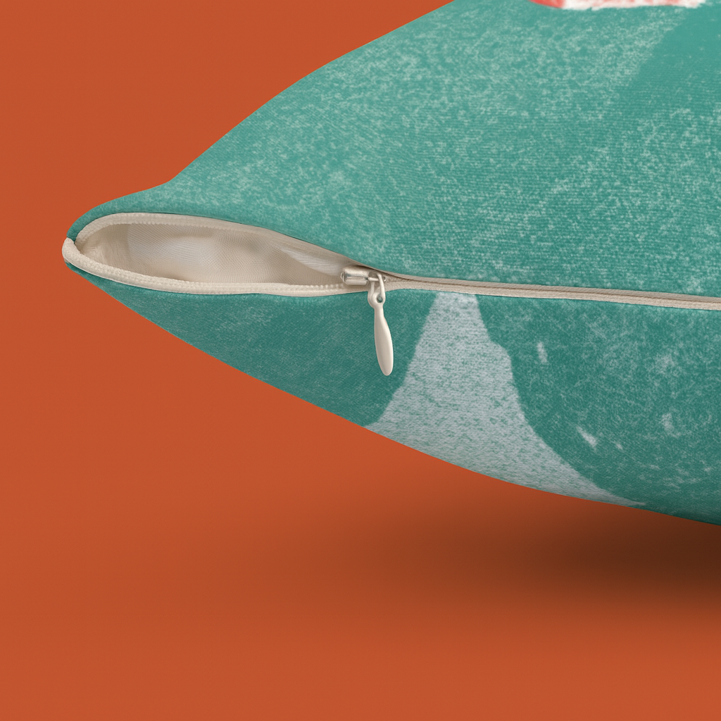 Landscape Print Square Pillow