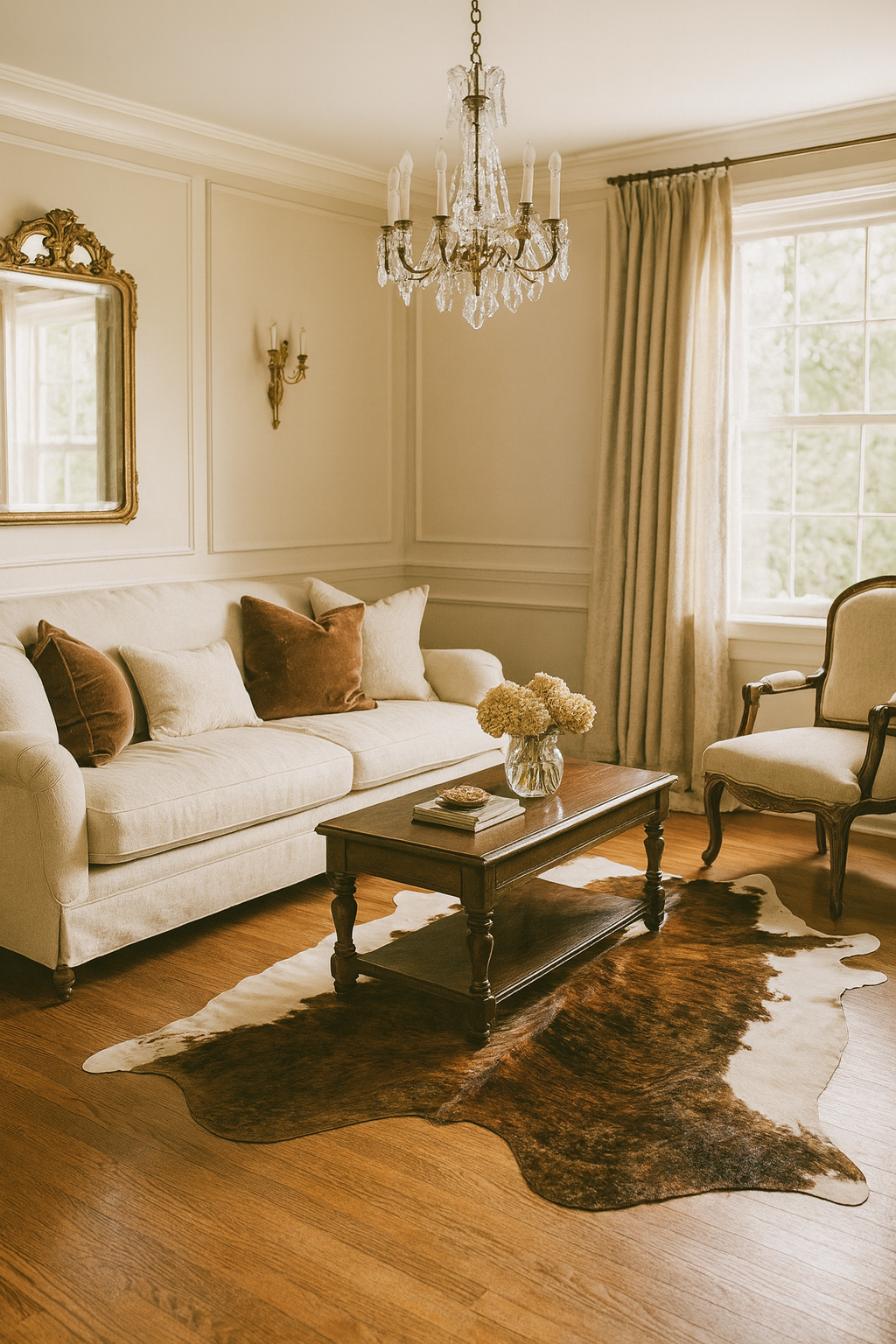 Classic Brindled Cowhide Rug