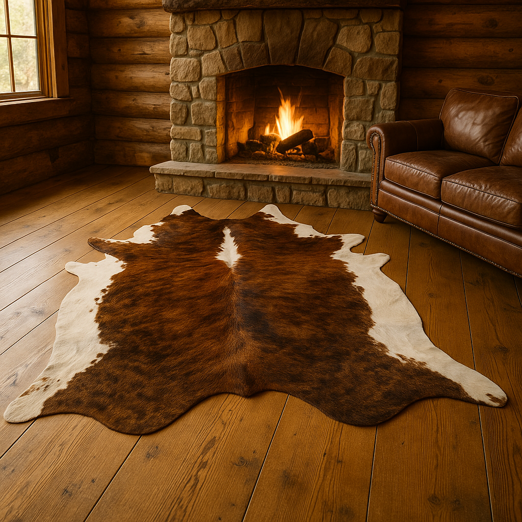 Classic Brindled Cowhide Rug