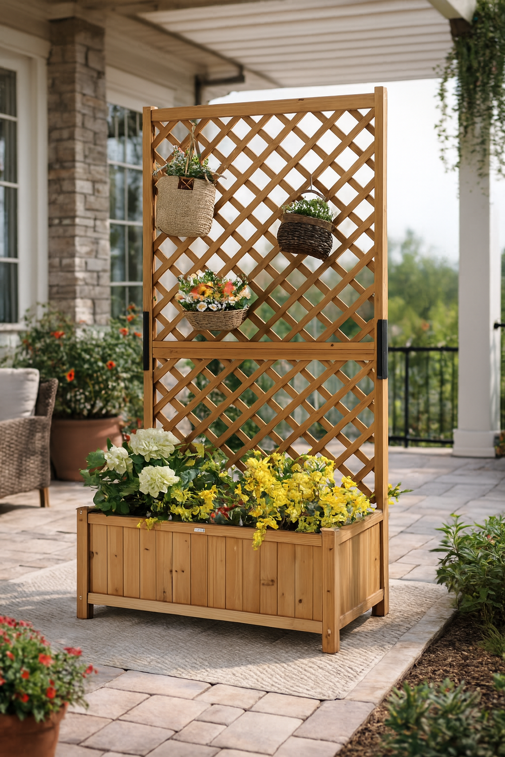 Willowcrest Trellis Garden Planter
