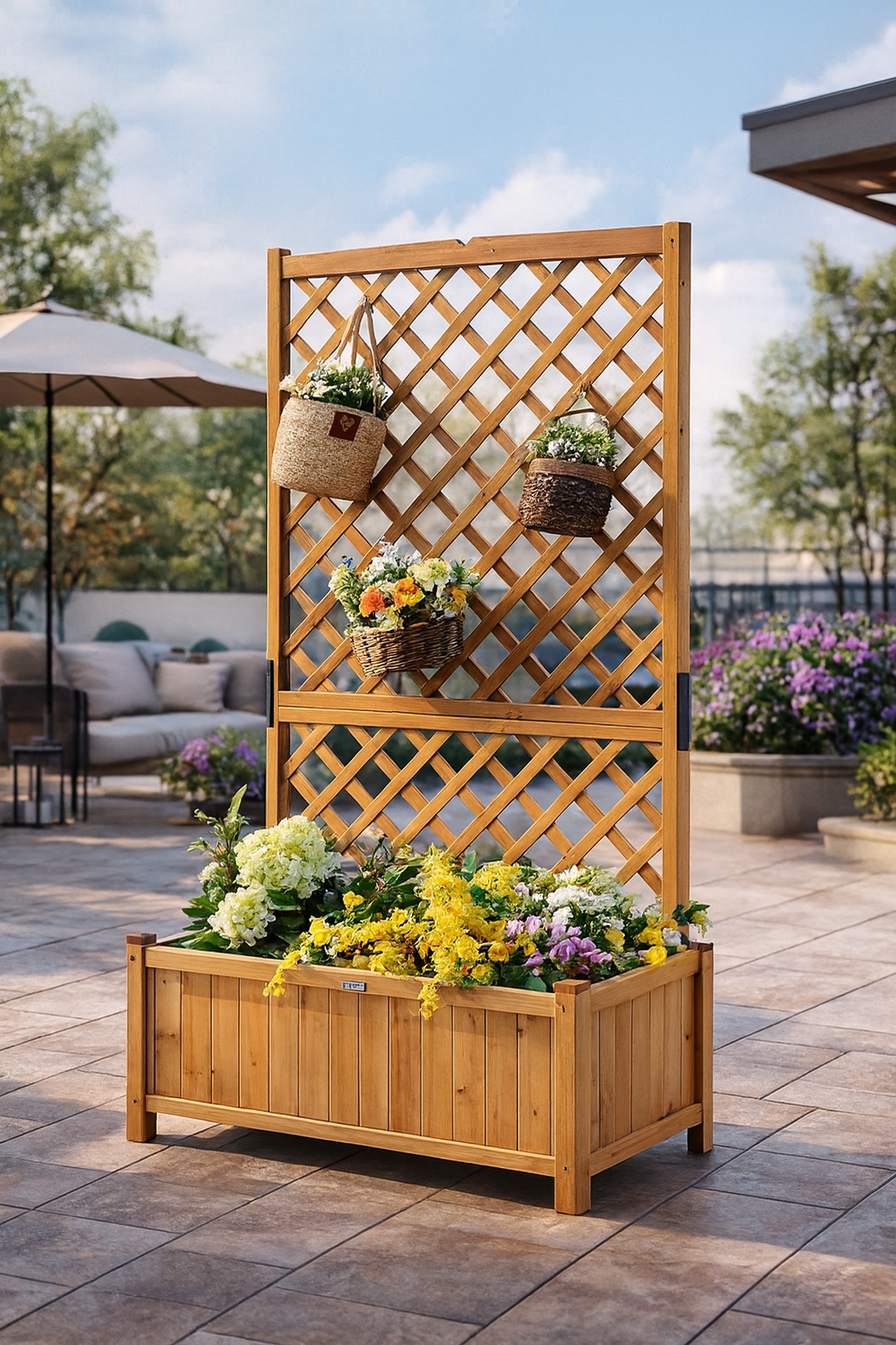 Willowcrest Trellis Garden Planter