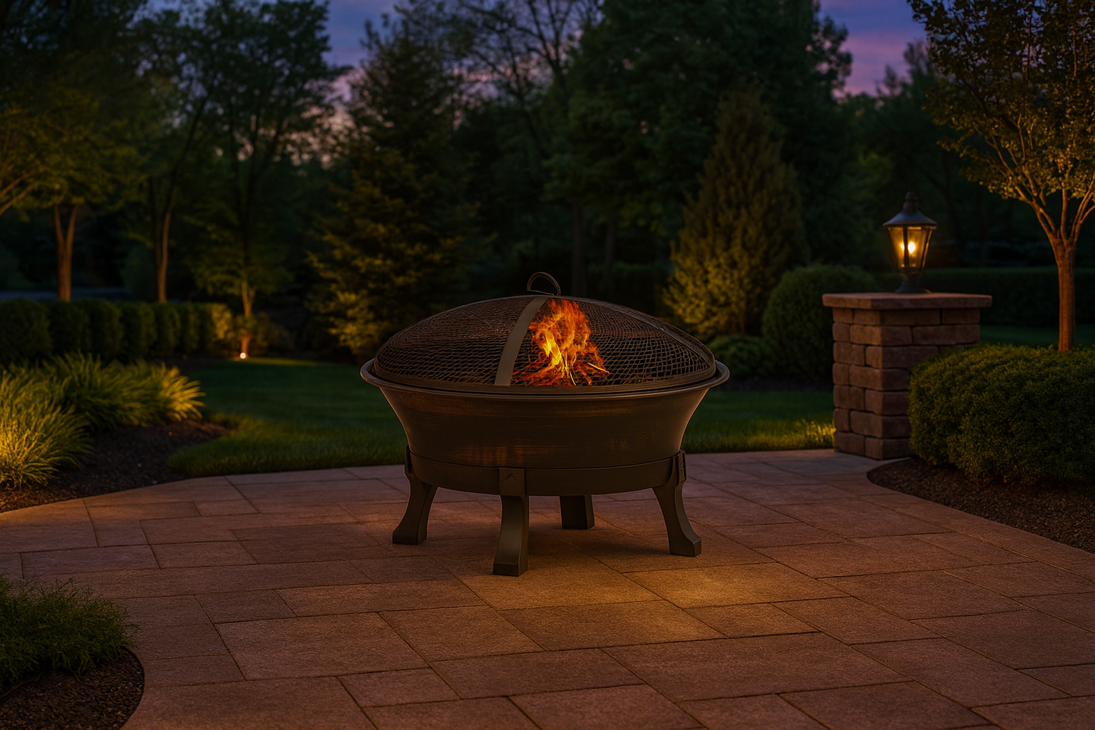 Hearthstone Bronze Cast-Iron Fire Bowl