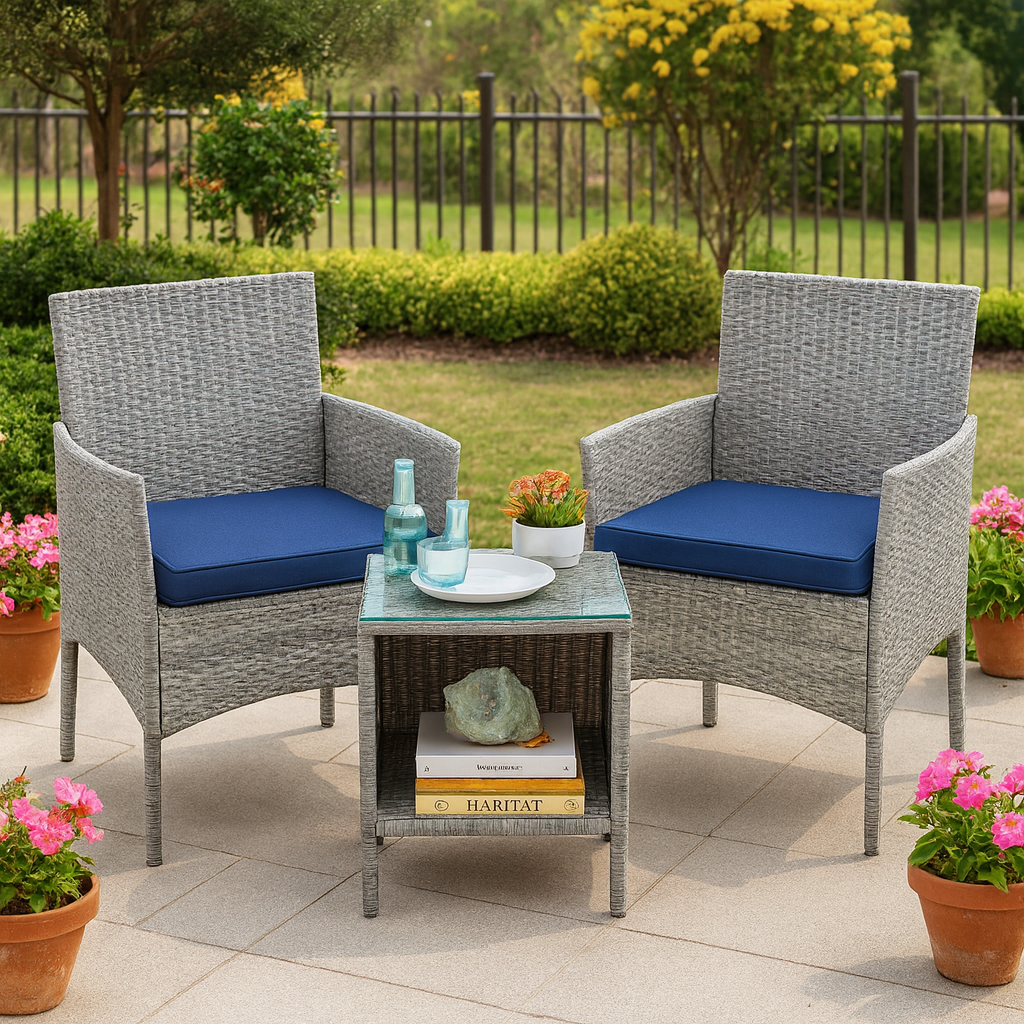 Lumin Terrace Wicker Bistro Set
