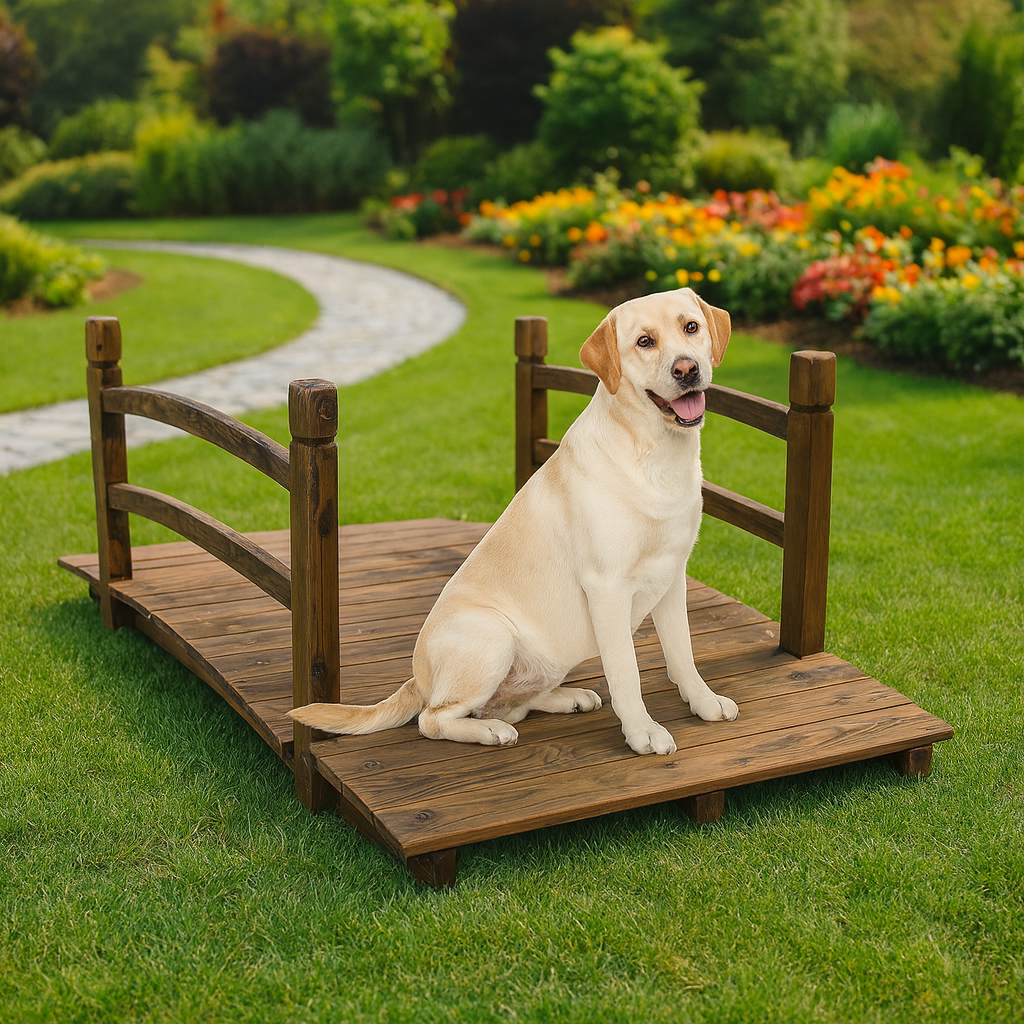 Brookhaven Rustic Garden Bridge