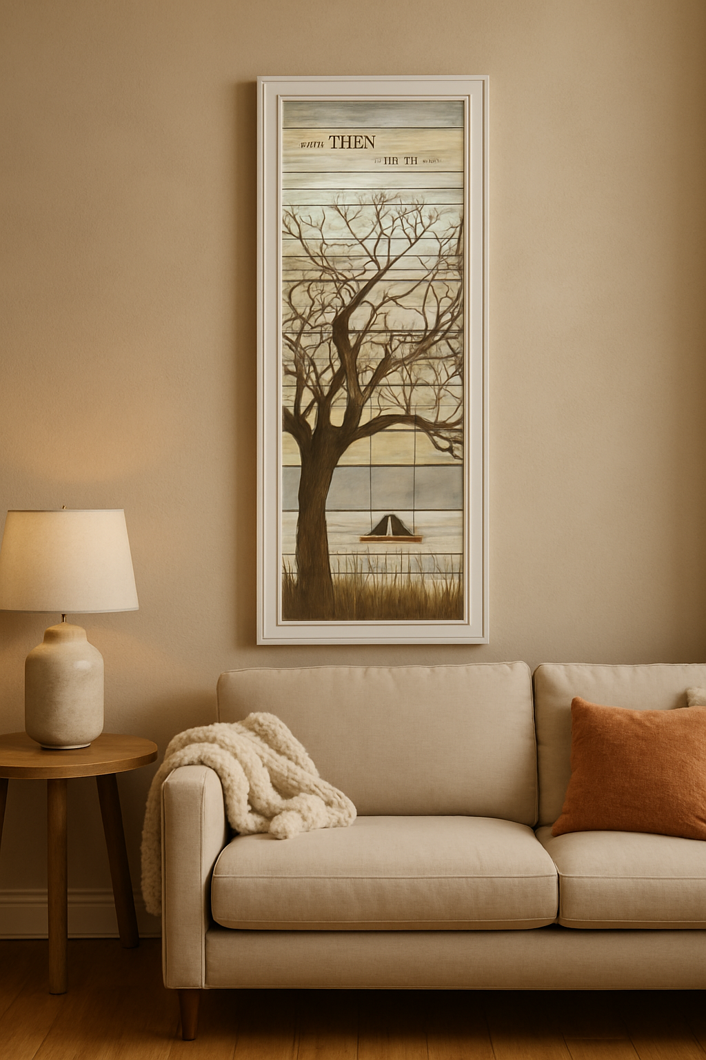 "And Then I Met You" Typography Wall Art