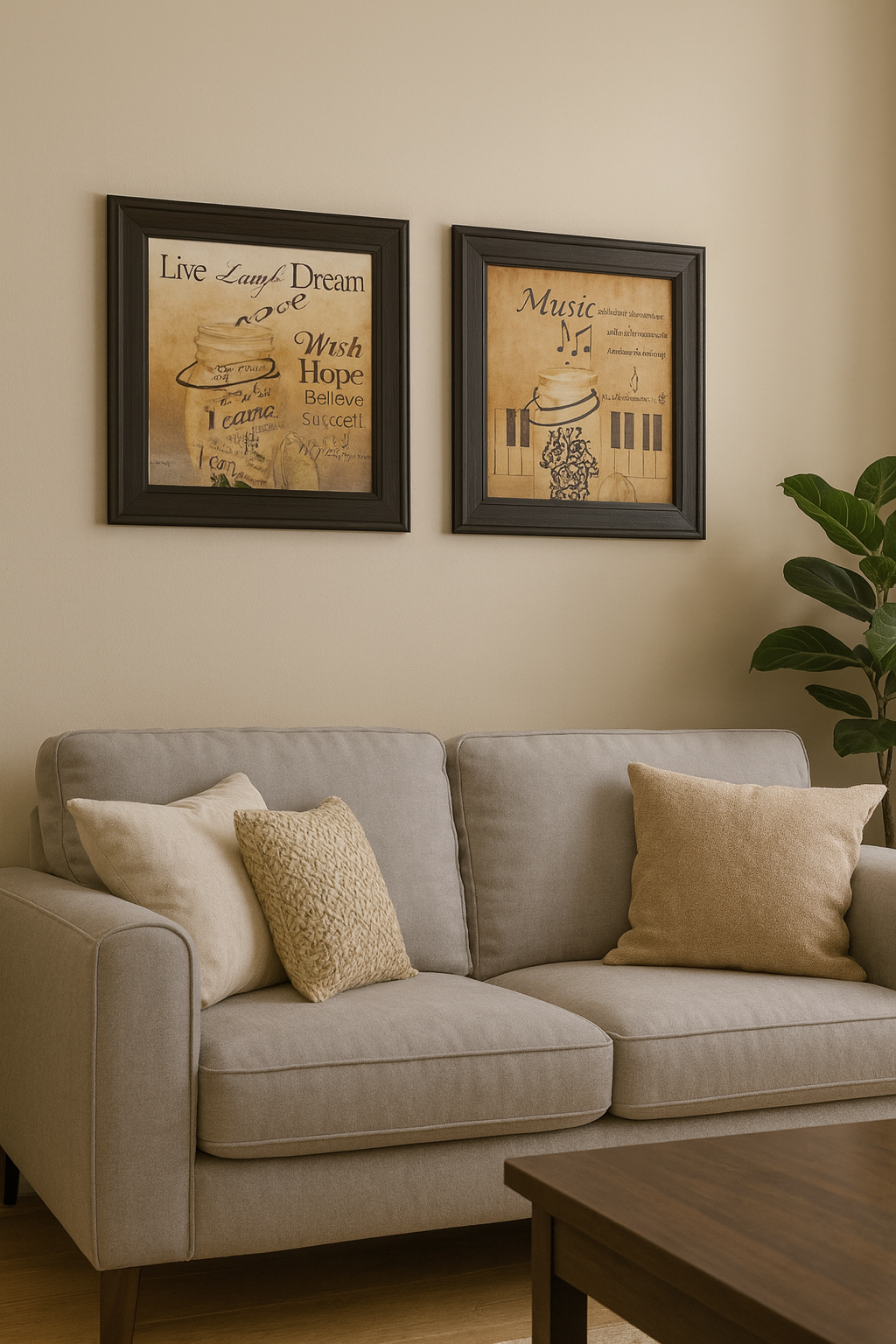 Music Quote Wall Art Set