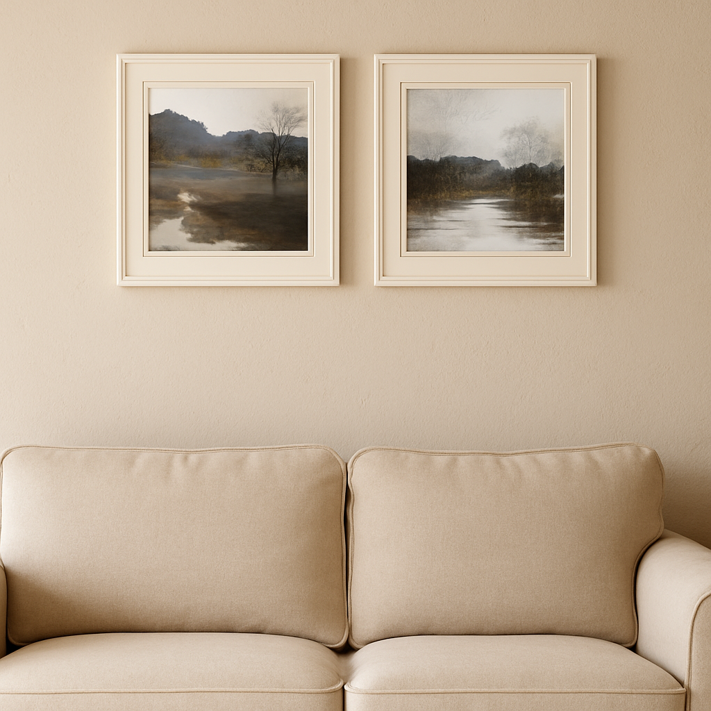 Winter Landscape Wall Art Set