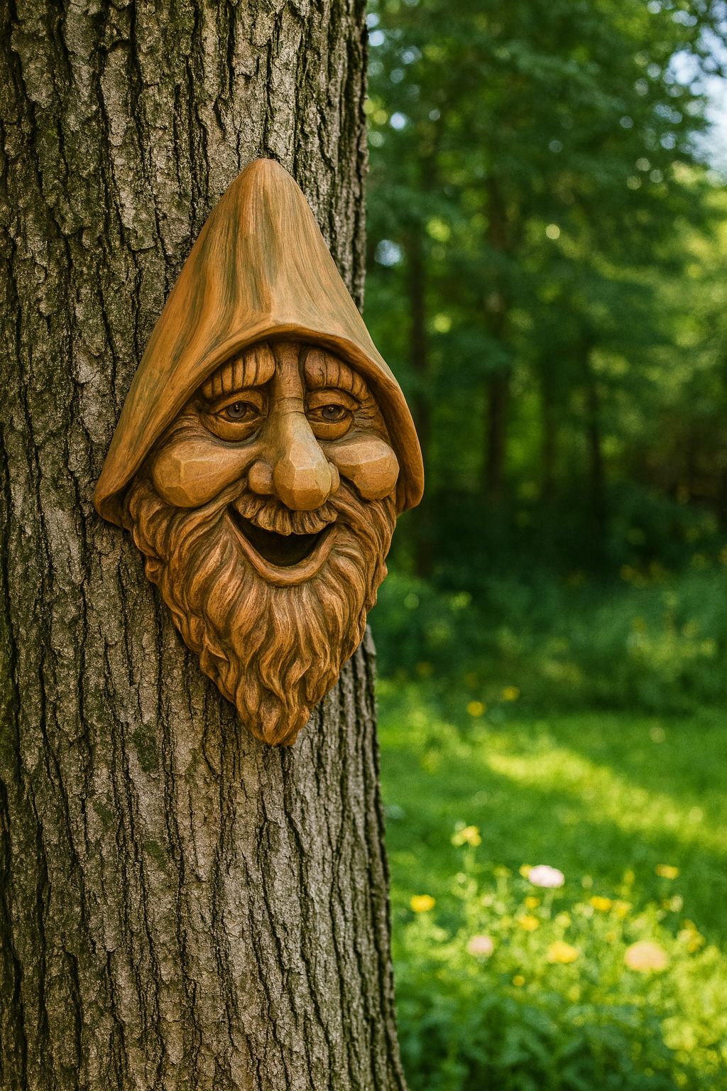 Whimsical Tree Face Birdhouse