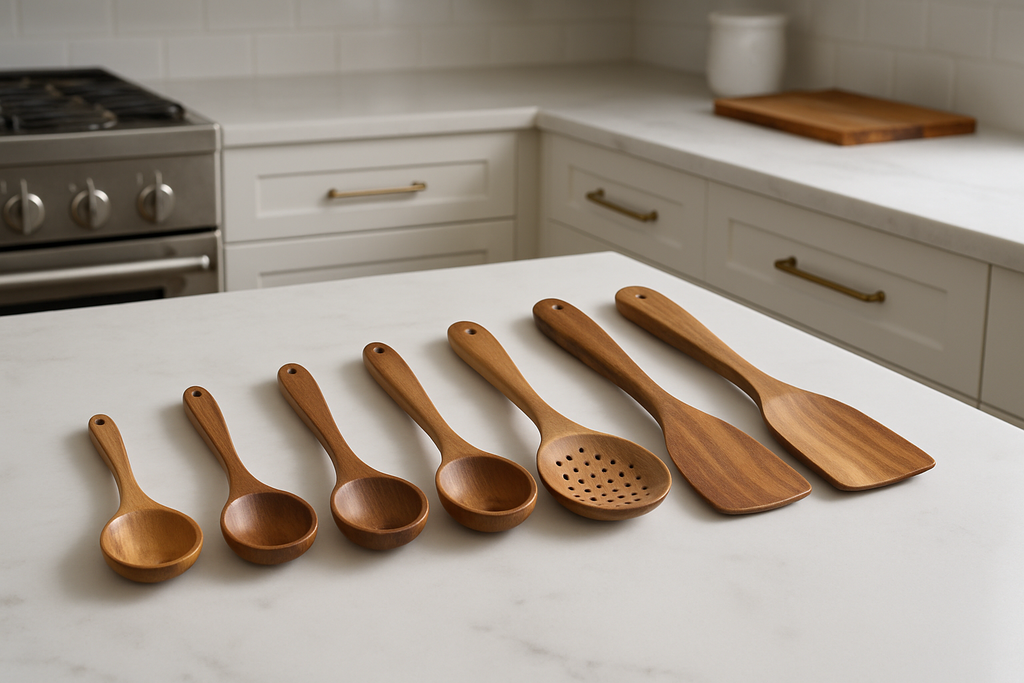 Teak Culinary Utensil Collection