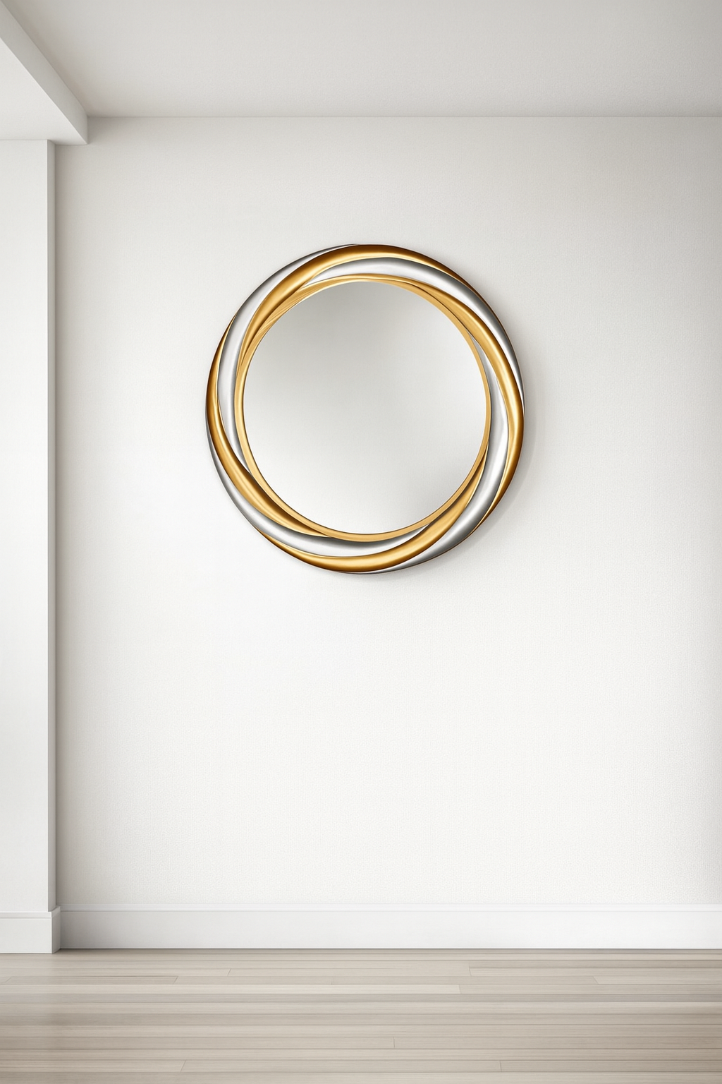 Round Framed Wall Mirror